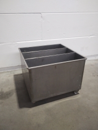 Mobile stainless steel container